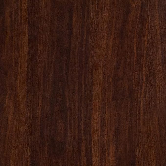 Flash Furniture Glenbrook 24" x 30" Rectangular High-Gloss Walnut Resin Table Top with 2" Thick Edge - LeafyLoom