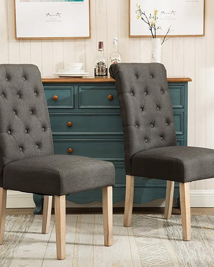NicBex Haerin-SD-00141-LWJ Dining Chairs, 26"x18"x39.2", Charcoal - LeafyLoom