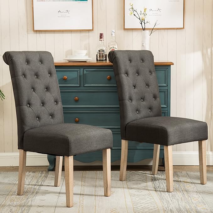 NicBex Haerin-SD-00141-LWJ Dining Chairs, 26"x18"x39.2", Charcoal - LeafyLoom