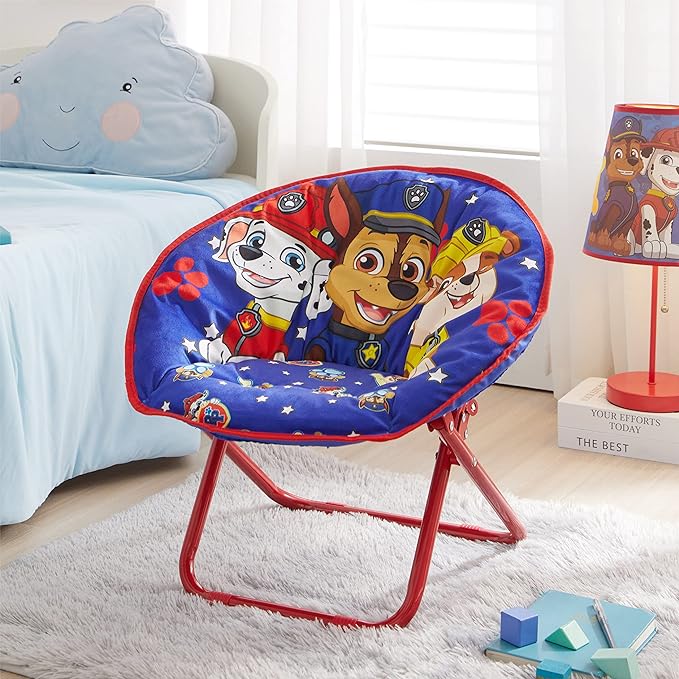 Idea Nuova Saucer Chair, Paw Patrol/Blue - LeafyLoom