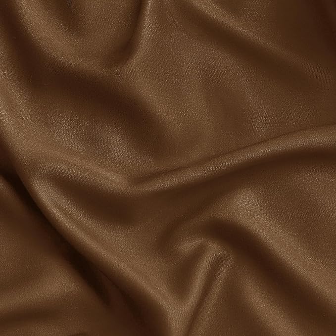 Bedsure King Size Sheet Set, Cooling Sheets King, Rayon Derived from Bamboo, Deep Pocket Up to 16", Breathable & Soft Bed Sheets, Hotel Luxury Silky Bedding Sheets & Pillowcases, Brown - LeafyLoom