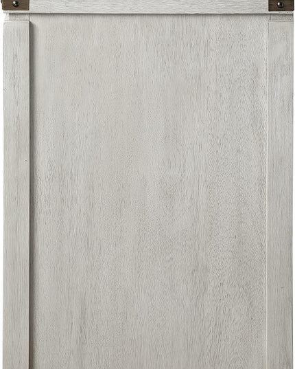 OSP Home Furnishings Designs Baton Rouge 2 Drawer File Cabinet with Rustic Design and Metal Accents, Champagne Oak - LeafyLoom