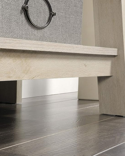 Sauder Trestle 5 Bookcase/Book Shelf, L: 23.54" x W: 16.61" x H: 71.14", Chalked Chestnut finish - LeafyLoom