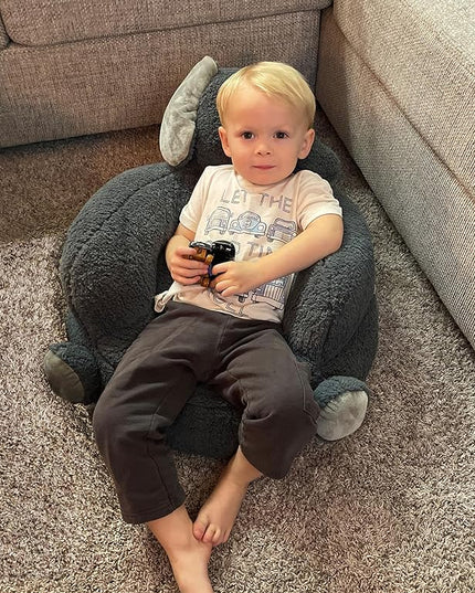 Trend Lab Sloth Toddler Chair Plush Character Kids Chair Comfy Furniture Pillow Chair for Boys and Girls, 21 x 19 x 19 inches - LeafyLoom