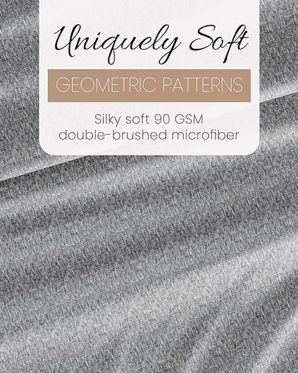 Linen Market 3 Piece Twin Bedding Sheet Set (Light Gray Chambray) - Sleep Better Than Ever with These Ultra-Soft & Cooling Bed Sheets for Your Twin Size Bed - Deep Pocket Fits 16" Mattress - LeafyLoom