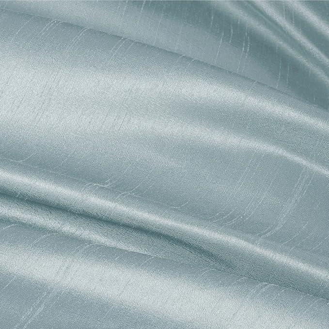 Madison Park Amherst Faux Silk Comforter Set-Casual Contemporary Design All Season Down Alternative Bedding, Matching Shams, Bedskirt, Decorative Pillows, Cal King(104"x92"), Green, 7 Piece (MP10-848) - LeafyLoom