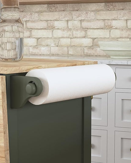 Homestyles Mobile Kitchen Island Cart with Wood Top and Dropleaf Breakfast Bar, 18" D x 53.5" W x 36" H, Green - LeafyLoom