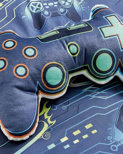for Kids Game Boy 4-Piece Comforter Set - Beautiful Motif Design Bedding Set with Embrodery Print - LeafyLoom