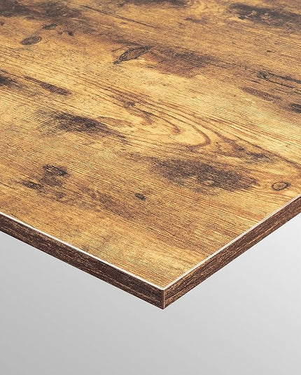BANTI L-Shaped Computer Desk, Home Office Corner Desk with Non-Woven Drawer, Sturdy Writing Table, Space-Saving,Brown - LeafyLoom
