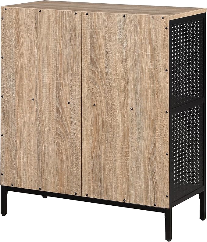 OSP Home Furnishings Ace Contemporary Modern Storage Cube Bookcase, 4 Cubes, River Oak Finish - LeafyLoom