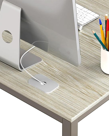 SHW 48" Home Office Computer Desk, Maple - LeafyLoom