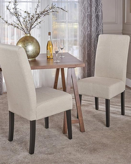 Christopher Knight Home Pertica Fabric Dining Chair, Beige 25D x 18W x 39.75H in - LeafyLoom