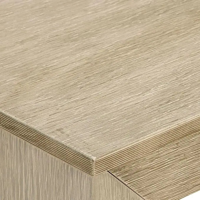 Plank+Beam Modern Rectangular Coffee Table, Solid Wood, 48 Inch, Medium Sized Coffee Table, Center Tables for Small Spaces, Living Space Medium Tea Table, Seashell Wirebrush - LeafyLoom