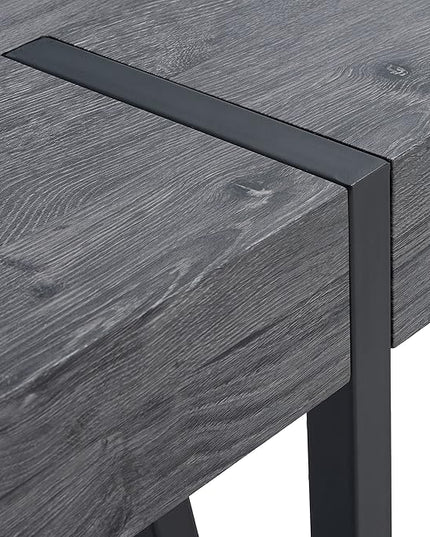 SAFAVIEH Home Collection Alyssa Mid-Century Rustic Industrial Black Oak Dining Room Table DTB7000B, 0 - LeafyLoom