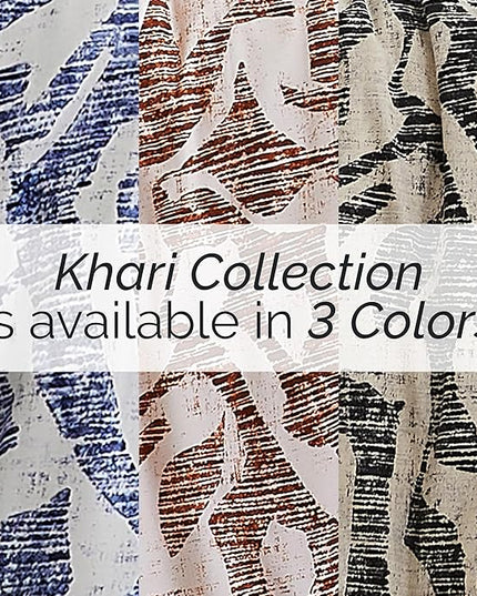 Southshore Fine Living, Inc. Oversized King Comforter Bedding Set, Down Alternative filling, modern Abstract bedding set, King/Cal King Comforter & Matching Shams, Blue Khari - LeafyLoom