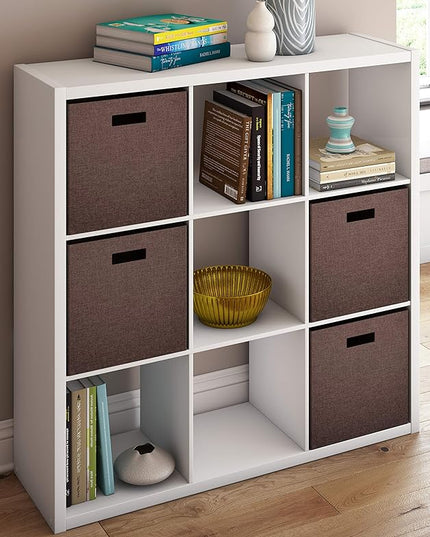 ClosetMaid 4588 Decorative Open Back 9-Cube Storage Organizer, White - LeafyLoom