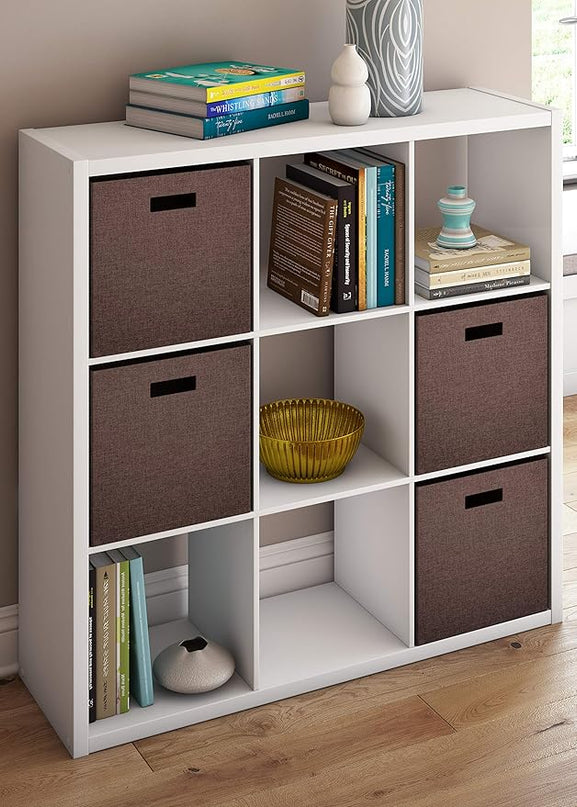 ClosetMaid 4588 Decorative Open Back 9-Cube Storage Organizer, White - LeafyLoom