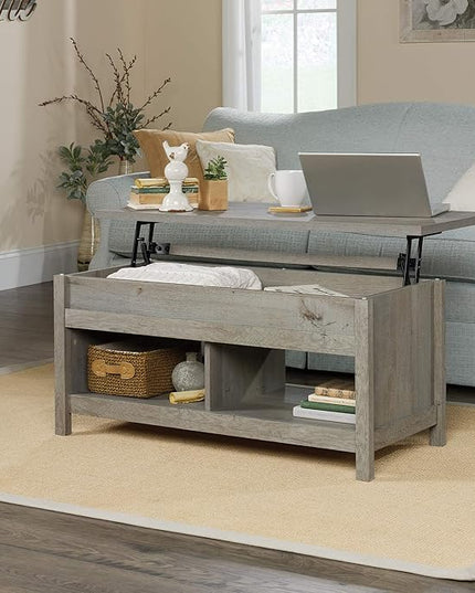 Sauder Cannery Bridge Lift Top Coffee Table, Mystic Oak finish - LeafyLoom