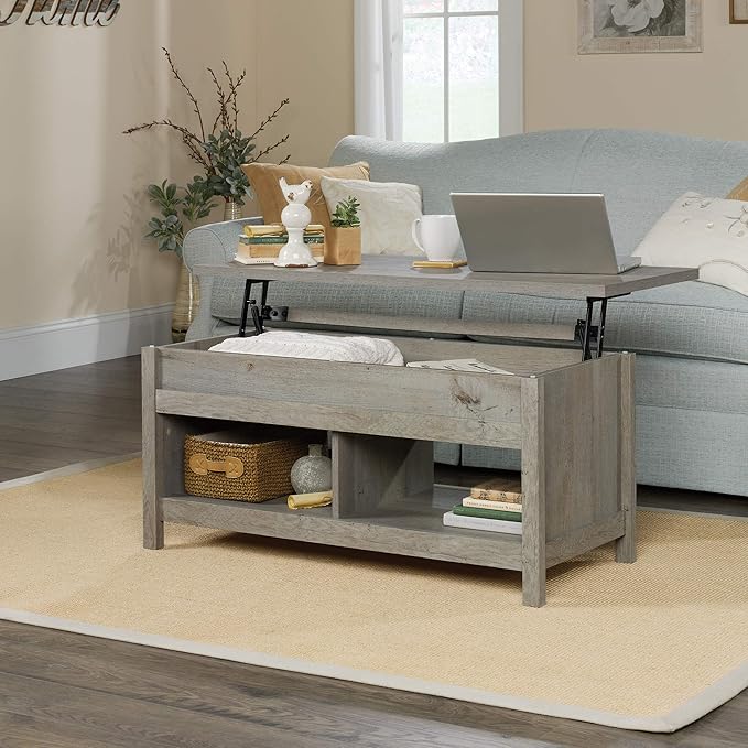 Sauder Cannery Bridge Lift Top Coffee Table, Mystic Oak finish - LeafyLoom