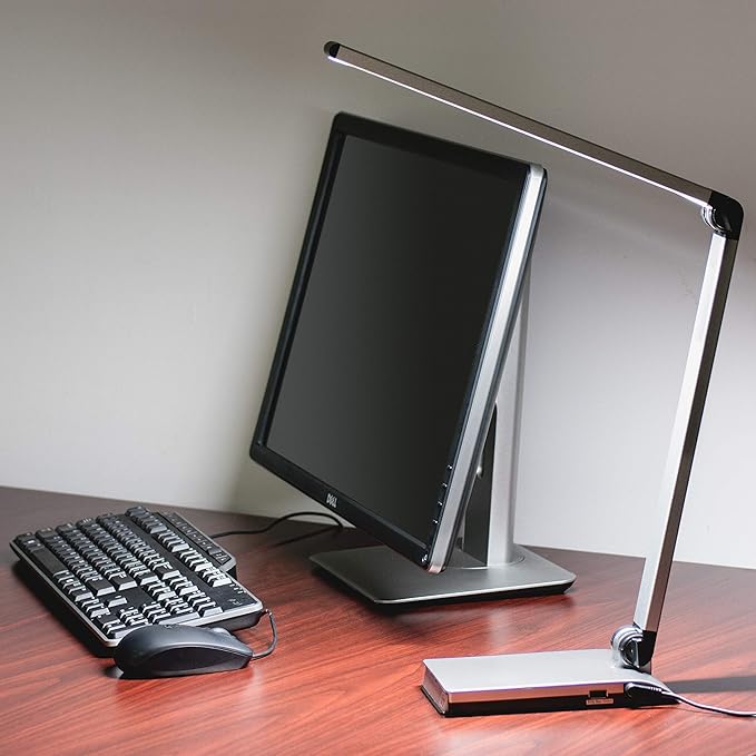 Lorell LLR13201 - Smart Device Slot/USB Task Light - LeafyLoom