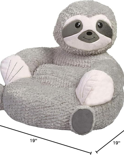 Trend Lab Sloth Toddler Chair Plush Character Kids Chair Comfy Furniture Pillow Chair for Boys and Girls, 21 x 19 x 19 inches - LeafyLoom