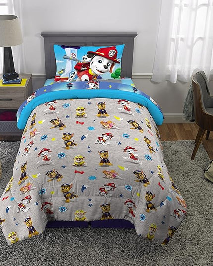 Franco Kids Bedding Super Soft Comforter and Sheet Set, 4 Piece Twin Size, Paw Patrol (Prints may vary) - LeafyLoom
