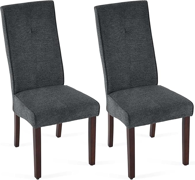NicBex Haerin-SD-00130-LWJ Dining Chairs, 17"x18.5"x40.2", Dark Gray - LeafyLoom