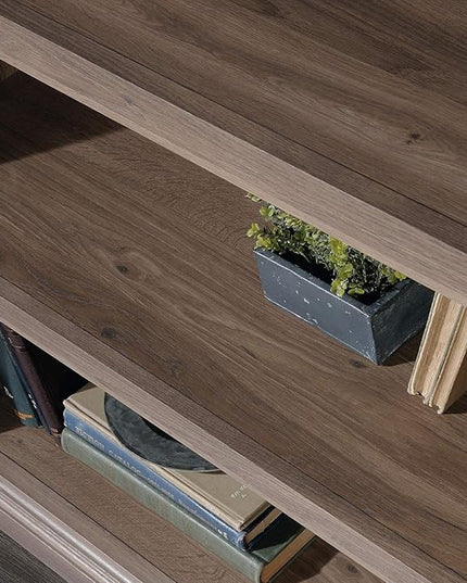 Sauder Miscellaneous Storage 3-Shelf Bookcase/ Book shelf, Salt Oak finish - LeafyLoom