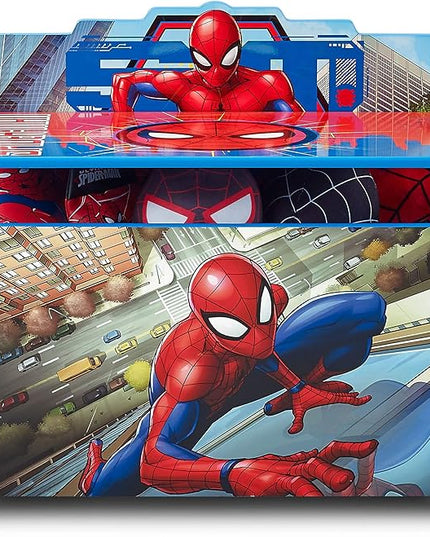 Delta Children Deluxe Toy Box, Spider-Man - LeafyLoom