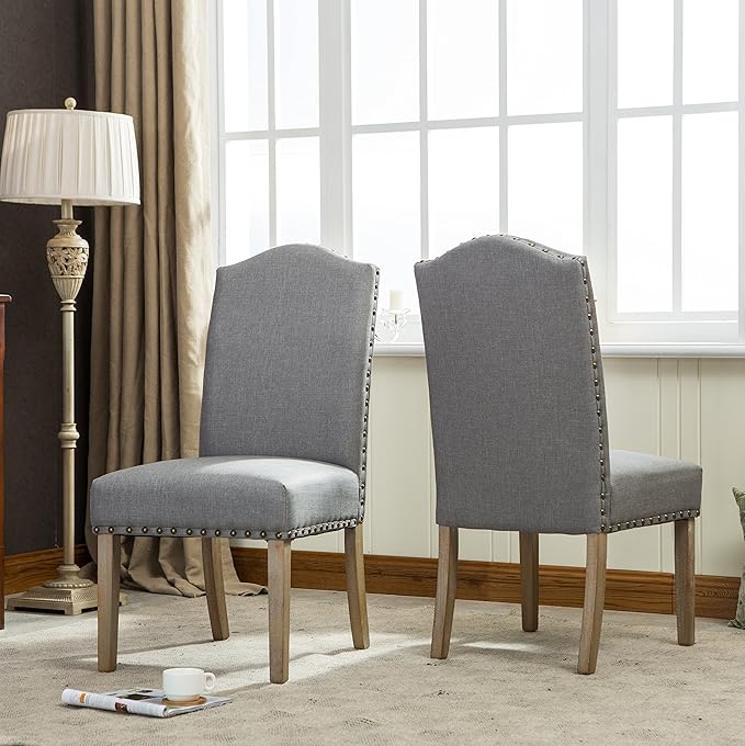 NicBex Haerin-SD-00153-LWJ Dining Chairs, 25"x20"x41", Gray - LeafyLoom