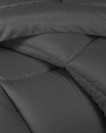 Utopia Bedding Twin Comforter Set Kids with 1 Pillow Sham, Bedding Comforter Sets, Down Alternative Grey Comforter, Soft and Comfortable, Machine Washable - LeafyLoom