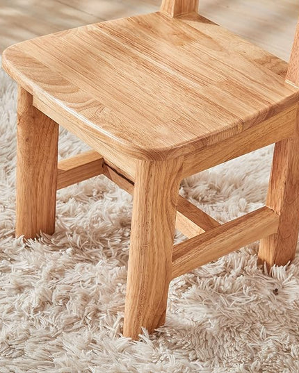 Pure Wood Solid Wood Children Chair for Kids, Kindergarten and Kids' Home Furniture-Pair Set(2 Same Chairs) - LeafyLoom