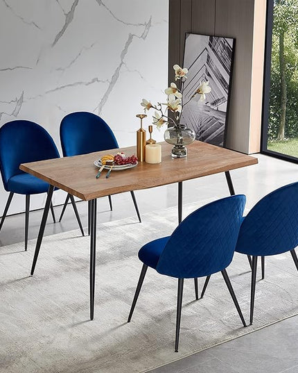 NicBex Haerin-SD-00331-LWJ Dining Chairs, 21.3"x20.5"x33.1", Blue - LeafyLoom