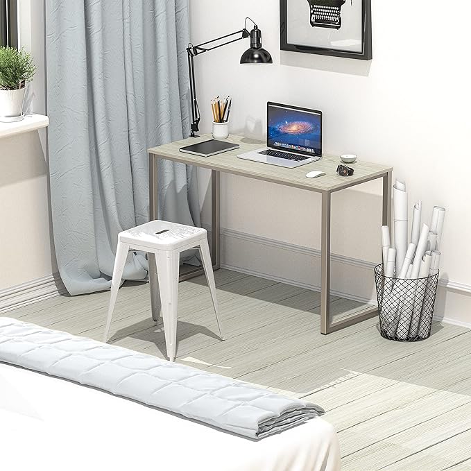 SHW Home Office 32-Inch Computer Desk, Maple - LeafyLoom