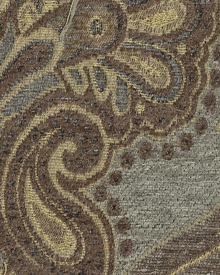 HomePop Parsons Upholstered Accent Dining Chair, Set of 2, Blue and Brown Paisley - LeafyLoom