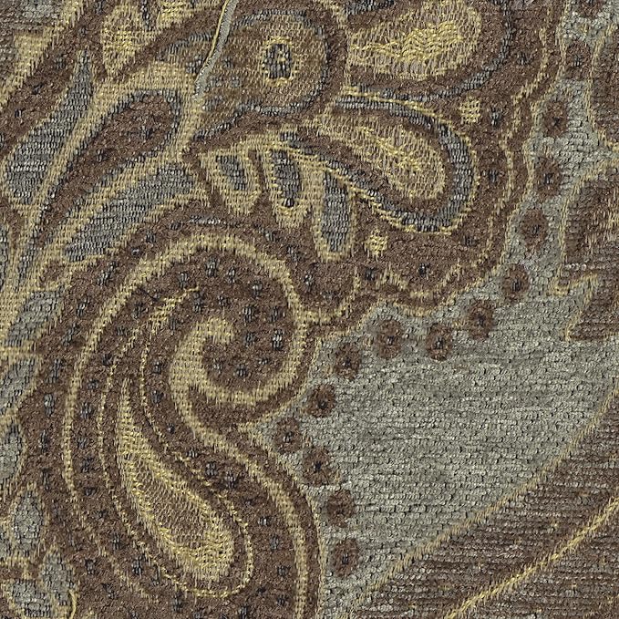 HomePop Parsons Upholstered Accent Dining Chair, Set of 2, Blue and Brown Paisley - LeafyLoom