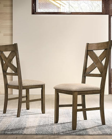 NicBex Haerin-SD-00151-LWJ Dining Chairs, 18.5"x17"x39.5", Brown - LeafyLoom