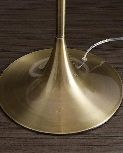 Kenroy Home 21405AB Stowe Floor Lamp with Antique Brass Finish, Modern Style, 61" Height, 19" Width, 19" Depth - LeafyLoom