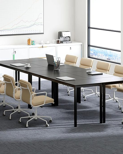 soges 70.8 Inch Stylish Computer Desk, Large Executive Office Desk, Simple Study Writing Desk, Workstation Business Furniture for Home Office, Black - LeafyLoom