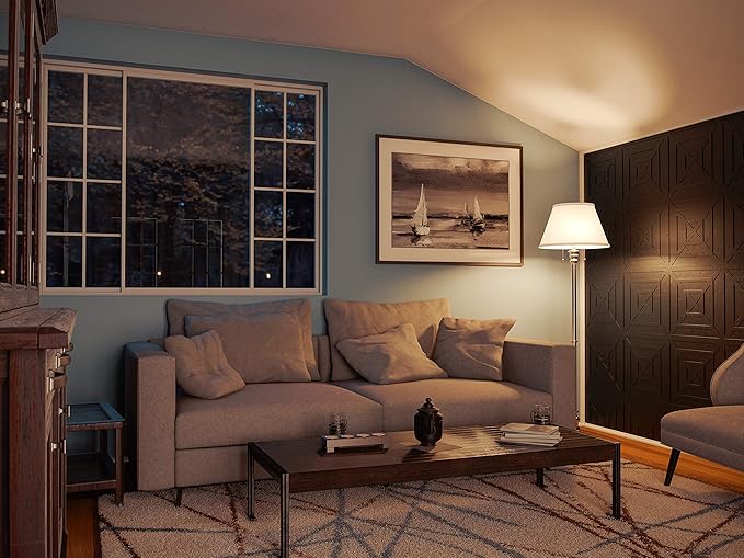Kenroy Home 30438BS Spyglass Traditional Floor Lamp, Brushed Steel, 59.5 Inch Height, 17 Inch Width, 17 Inch Depth - LeafyLoom