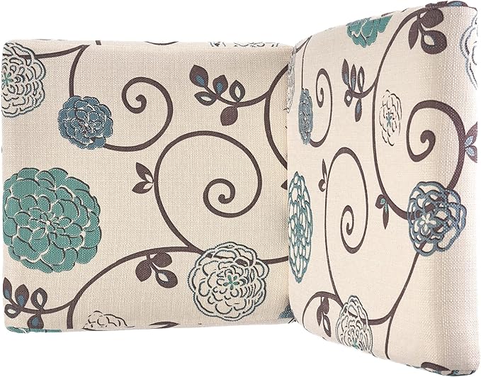 Christopher Knight Home Pertica Fabric Dining Chairs, 2-Pcs Set, Polyester White And Blue Floral - LeafyLoom