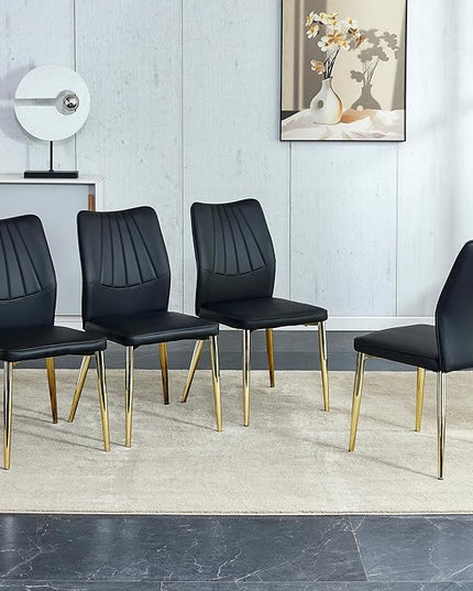 NicBex Haerin-SD-00300-LWJ Dining Chairs, 17.9"x16.9"x34.3", Deep Black - LeafyLoom