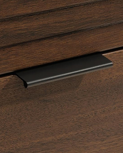 Sauder Englewood Lateral file, L: 30.87" x W: 19.29" x H: 29.25", Spiced Mahogany finish - LeafyLoom
