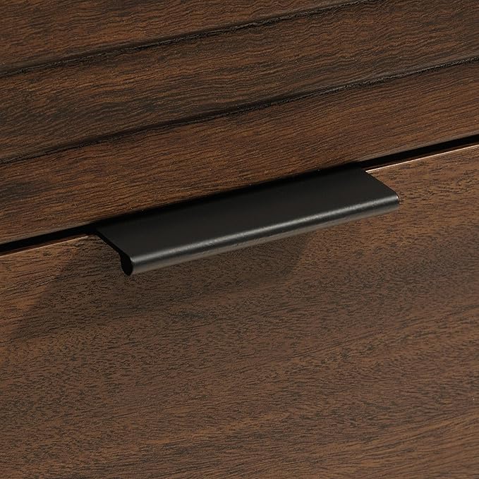 Sauder Englewood Lateral file, L: 30.87" x W: 19.29" x H: 29.25", Spiced Mahogany finish - LeafyLoom