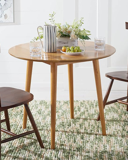 Safavieh Home Collection DTB1401 Table, Light Oak - LeafyLoom