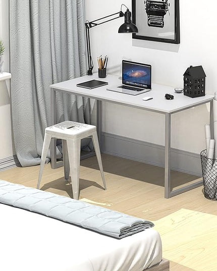 SHW Home Office 40-Inch Computer Desk, White - LeafyLoom