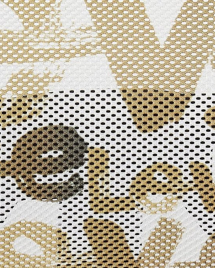 Printed Rolling Task Chair, Love Chair Mesh 21D x 21W x 28H in - LeafyLoom
