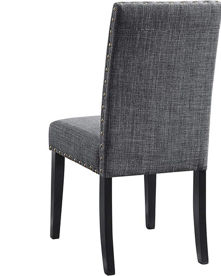 New Classic Furniture Crispin Dining Chair, 2-Pack, Granite - LeafyLoom