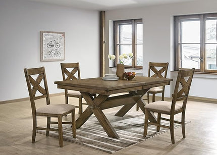 NicBex Haerin-SD-00151-LWJ Dining Chairs, 18.5"x17"x39.5", Brown - LeafyLoom