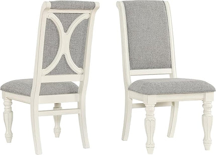 NicBex Haerin-SD-00173-LWJ Dining Chairs, 18.8"x26"x42.5", Off-White - LeafyLoom